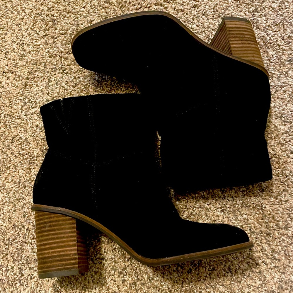 Lucky Brand Black Ankle Boots